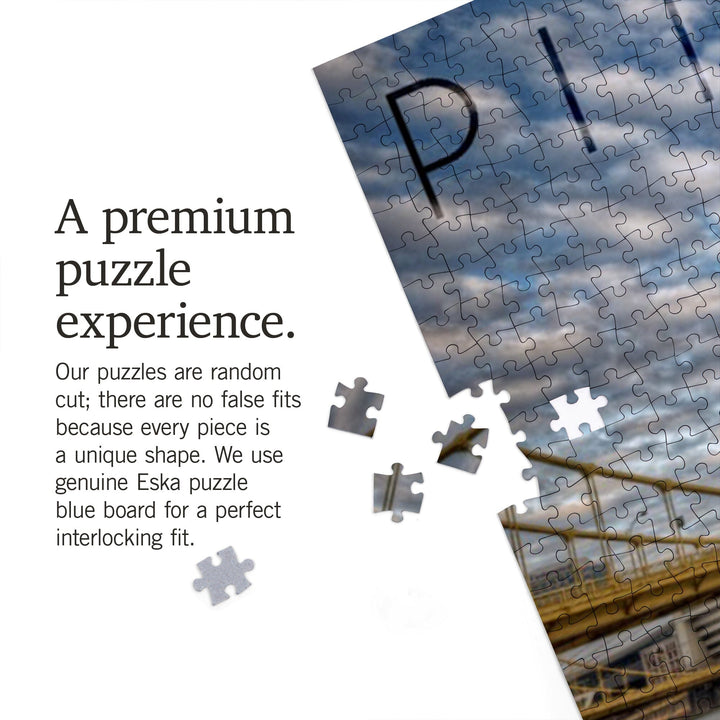 Pittsburgh, Pennsylvania, Skyline From the North Shore, Jigsaw Puzzle Puzzle Lantern Press 
