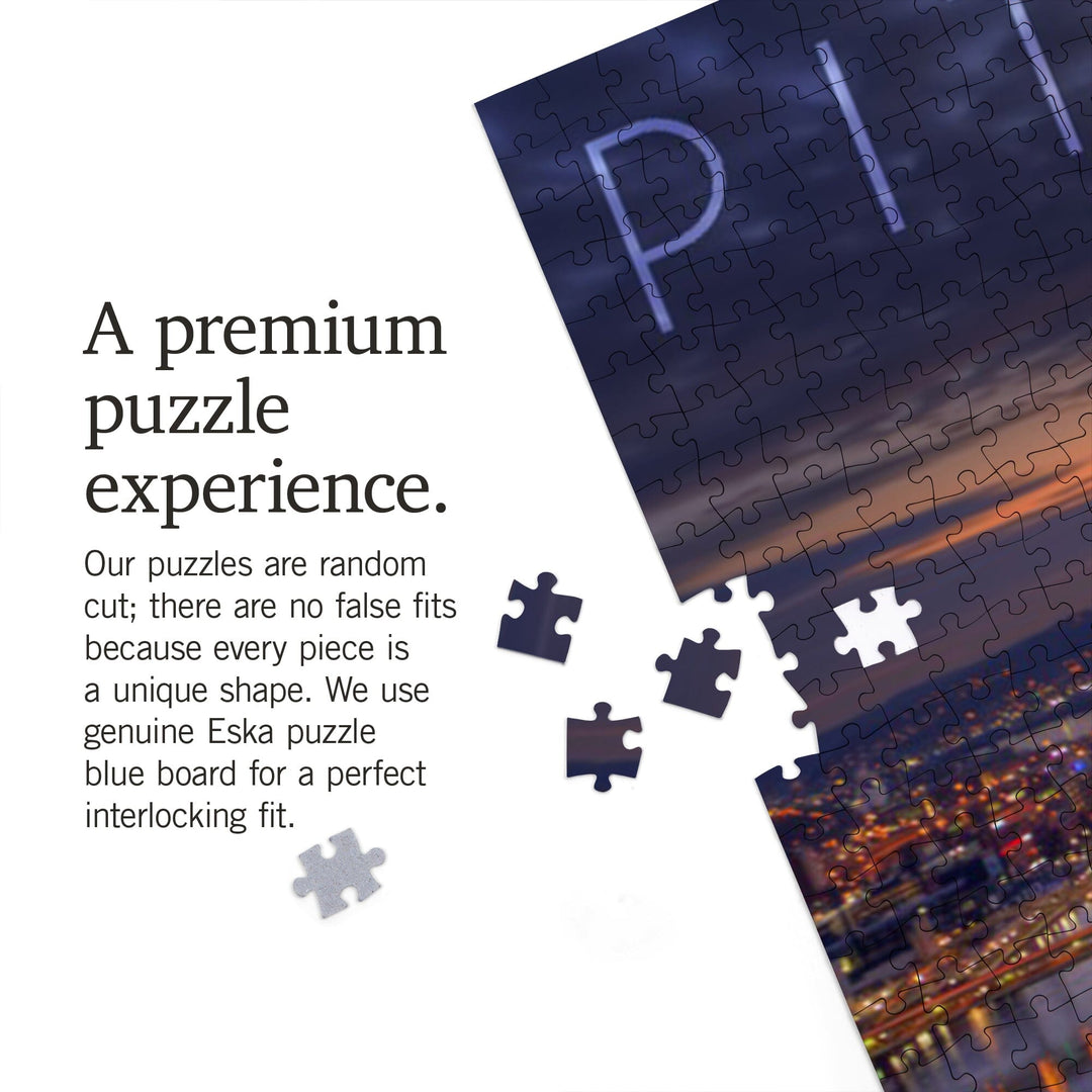 Pittsburgh, Pennsylvania, Winter Sunrise, Jigsaw Puzzle Puzzle Lantern Press 