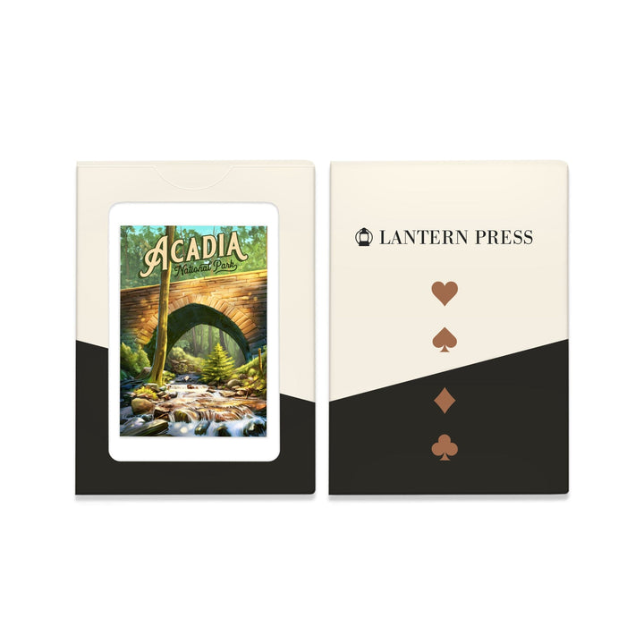 Playing Cards, Acadia National Park, Maine, Oil Painting, 52 Card Deck with Jokers in Box, Unique Art Cards Lantern Press 