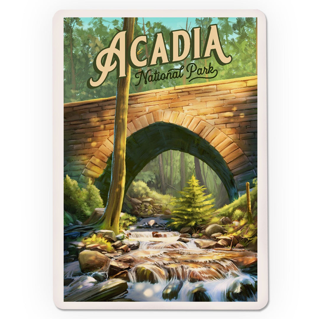 Playing Cards, Acadia National Park, Maine, Oil Painting, 52 Card Deck with Jokers in Box, Unique Art Cards Lantern Press 