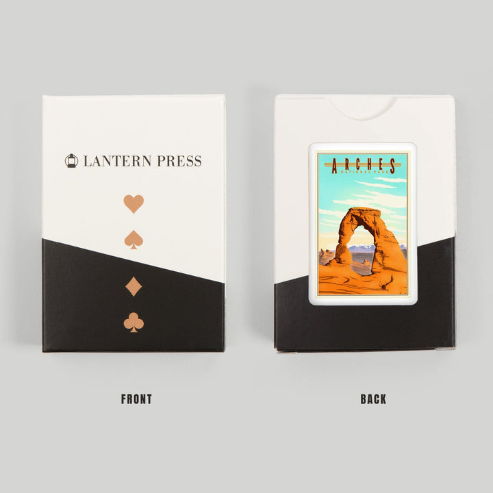 Playing Cards, Arches National Park, Lithograph, 52 Card Deck with Jokers in Box, Unique Art Cards Lantern Press 