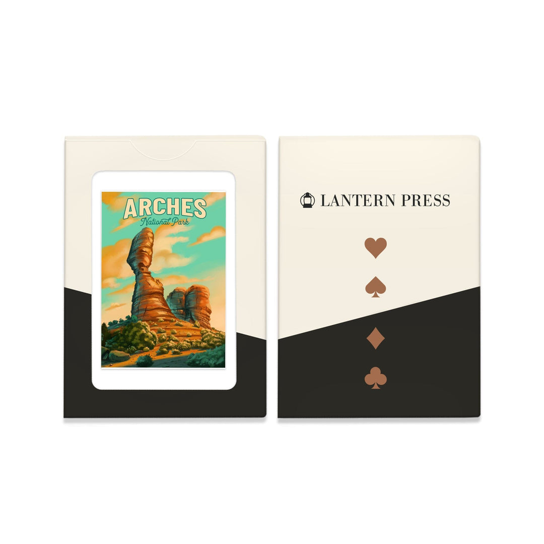Playing Cards, Arches National Park, Utah, Oil Painting, 52 Card Deck with Jokers in Box, Unique Art Cards Lantern Press 