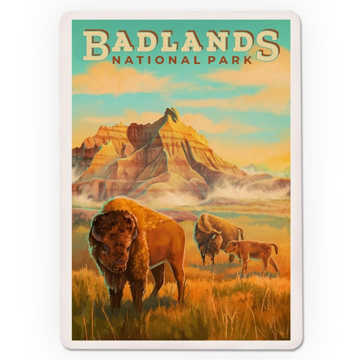 Playing Cards, Badlands National Park, South Dakota, Oil Painting, 52 Card Deck with Jokers in Box, Unique Art Cards Lantern Press 