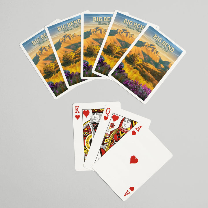 Playing Cards, Big Bend National Park, Texas, Oil Painting, 52 Card Deck with Jokers in Box, Unique Art Cards Lantern Press 