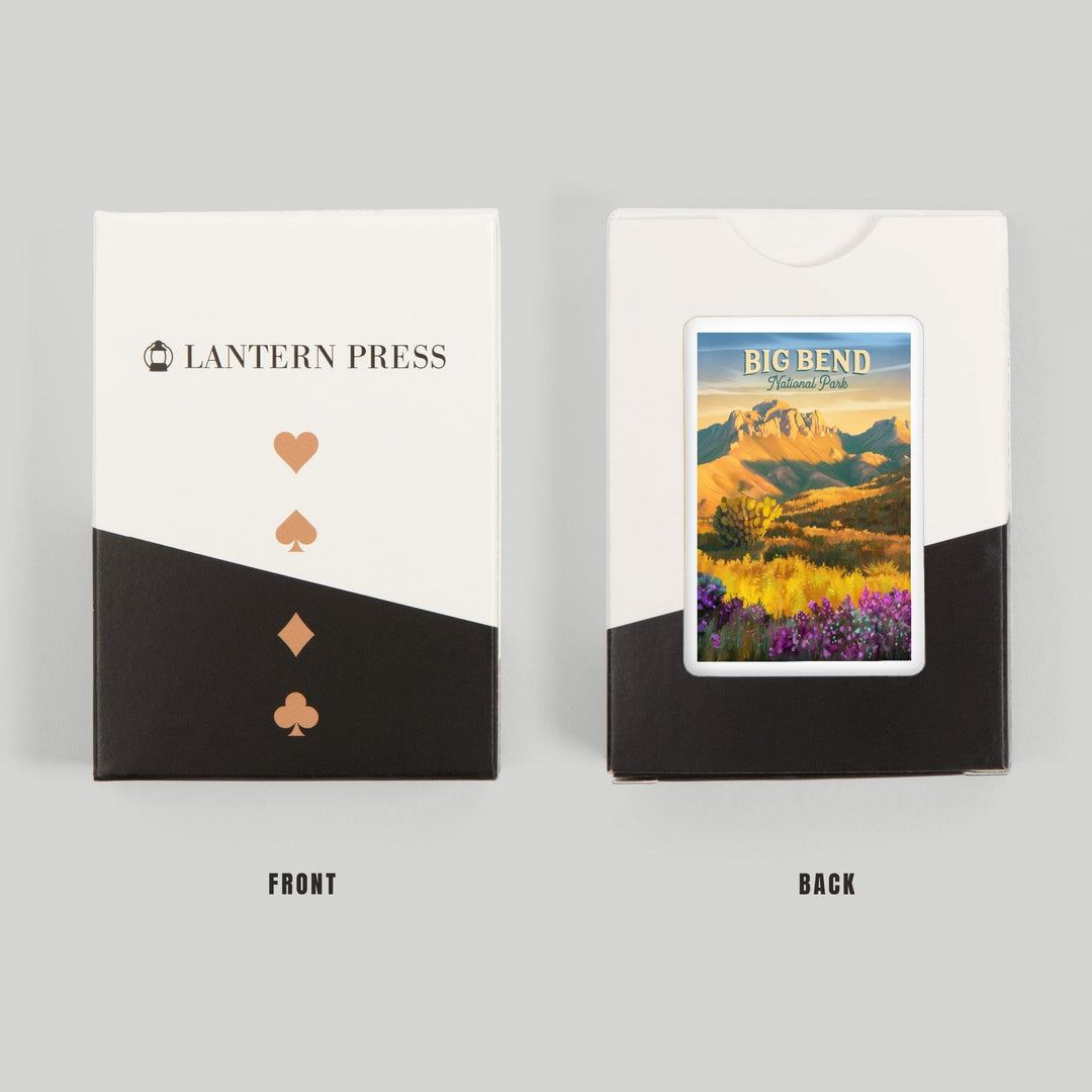 Playing Cards, Big Bend National Park, Texas, Oil Painting, 52 Card Deck with Jokers in Box, Unique Art Cards Lantern Press 