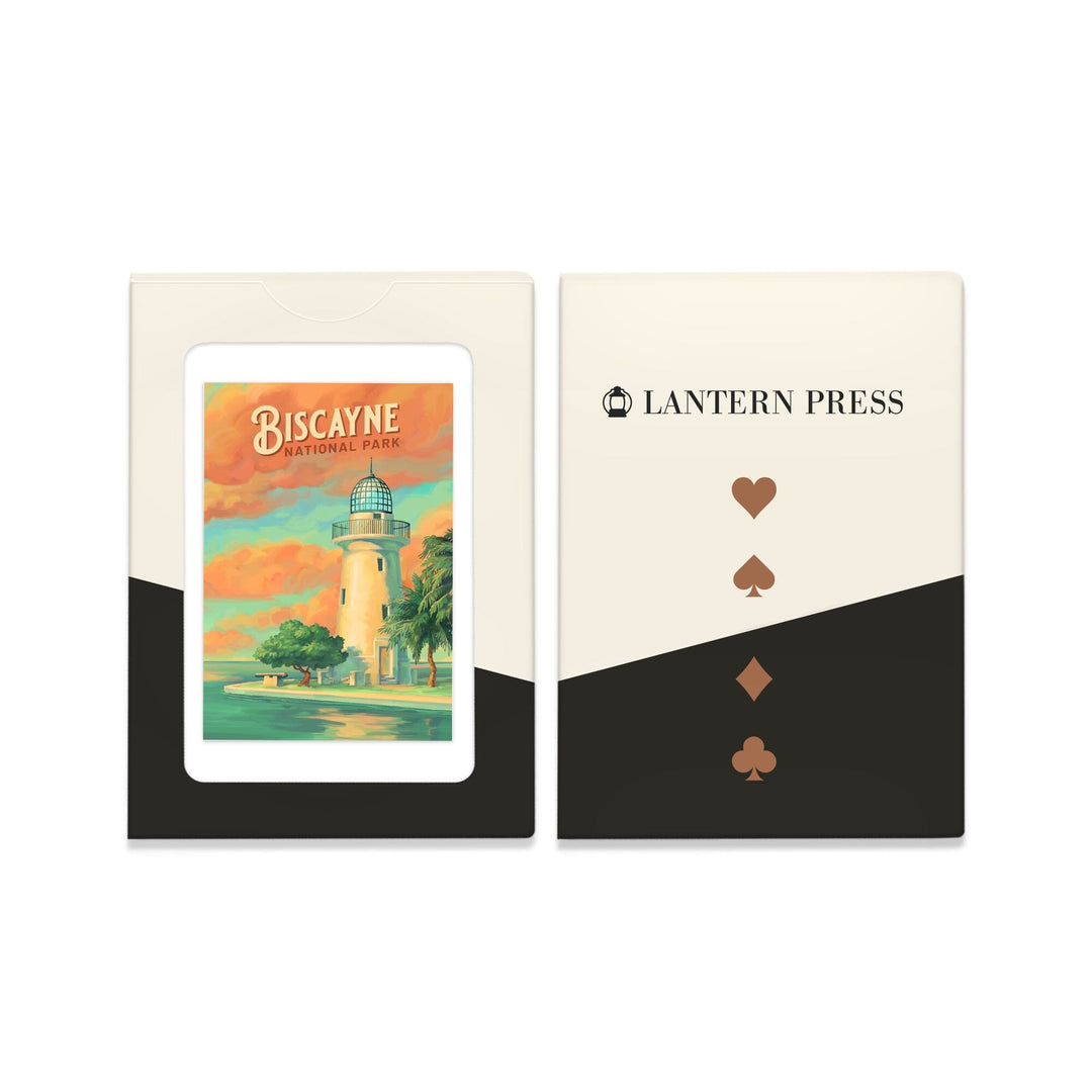 Playing Cards, Biscayne National Park, Oil Painting, 52 Card Deck with Jokers in Box, Unique Art Cards Lantern Press 