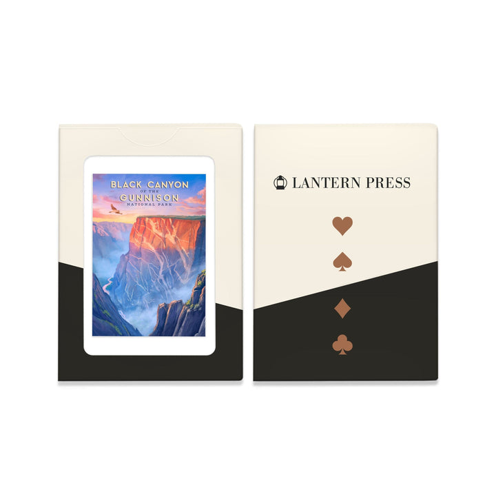 Playing Cards, Black Canyon of the Gunnison National Park, Oil Painting, 52 Card Deck with Jokers in Box, Unique Art Cards Lantern Press 
