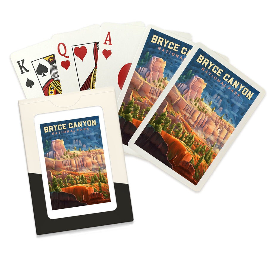 Playing Cards, Bryce Canyon National Park, Utah, Oil Painting, 52 Card Deck with Jokers in Box, Unique Art Cards Lantern Press 