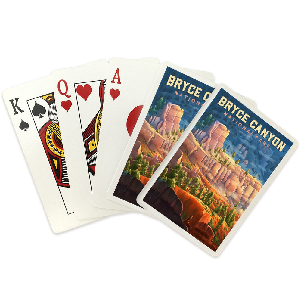 Playing Cards, Bryce Canyon National Park, Utah, Oil Painting, 52 Card Deck with Jokers in Box, Unique Art Cards Lantern Press 