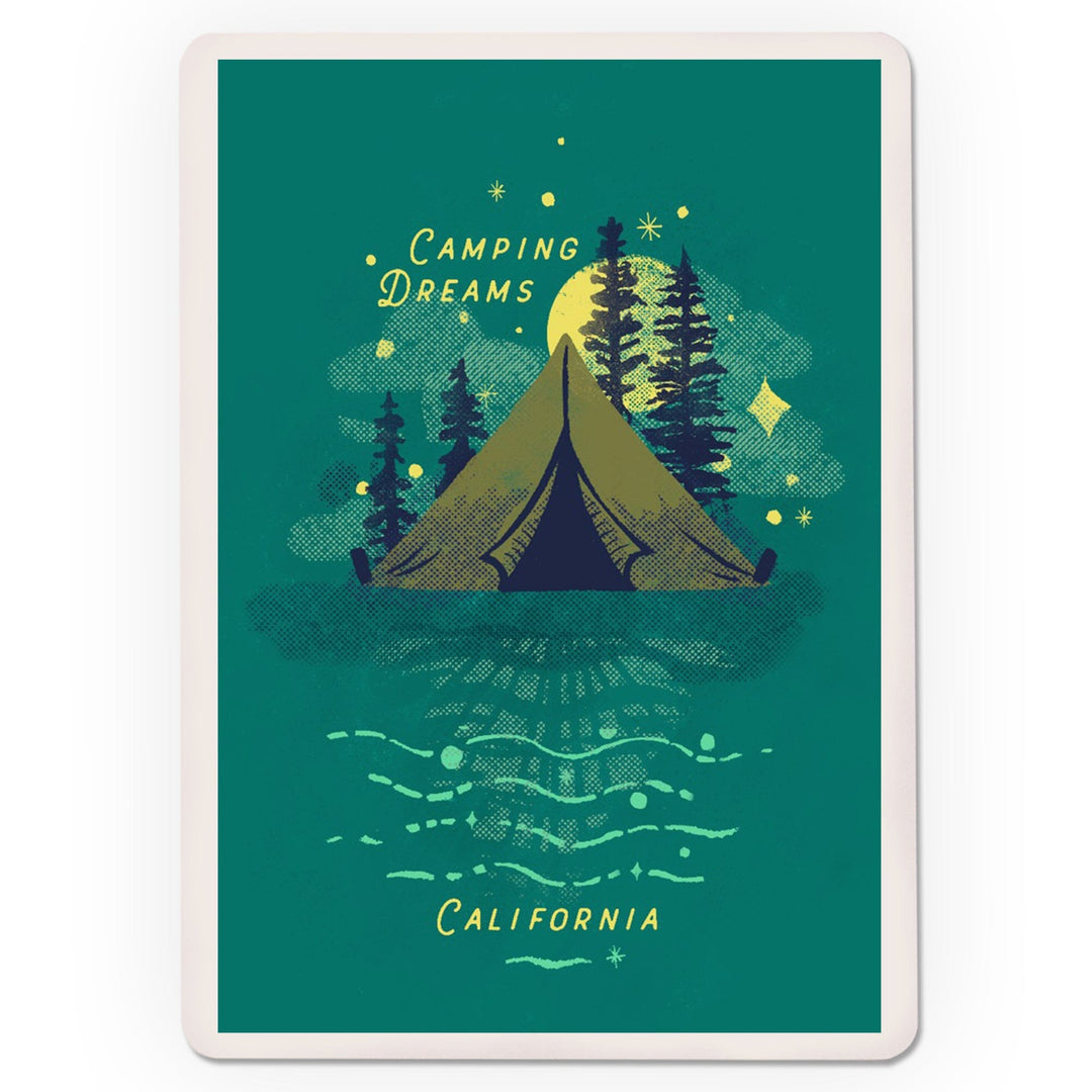 Playing Cards, California, Lake Life Series, Camping Dreams, 52 Card Deck with Jokers in Box, Unique Art Cards Lantern Press 