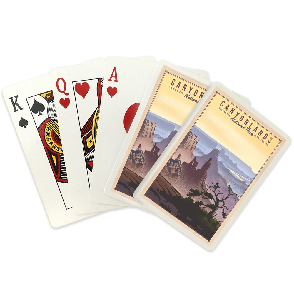 Playing Cards, Canyonlands National Park, Utah, Lithograph National Park Series, 52 Card Deck with Jokers in Box, Unique Art Cards Lantern Press 
