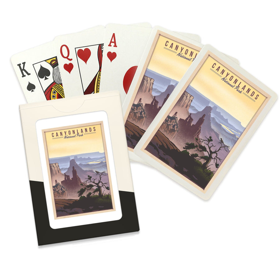 Playing Cards, Canyonlands National Park, Utah, Lithograph National Park Series, 52 Card Deck with Jokers in Box, Unique Art Cards Lantern Press 