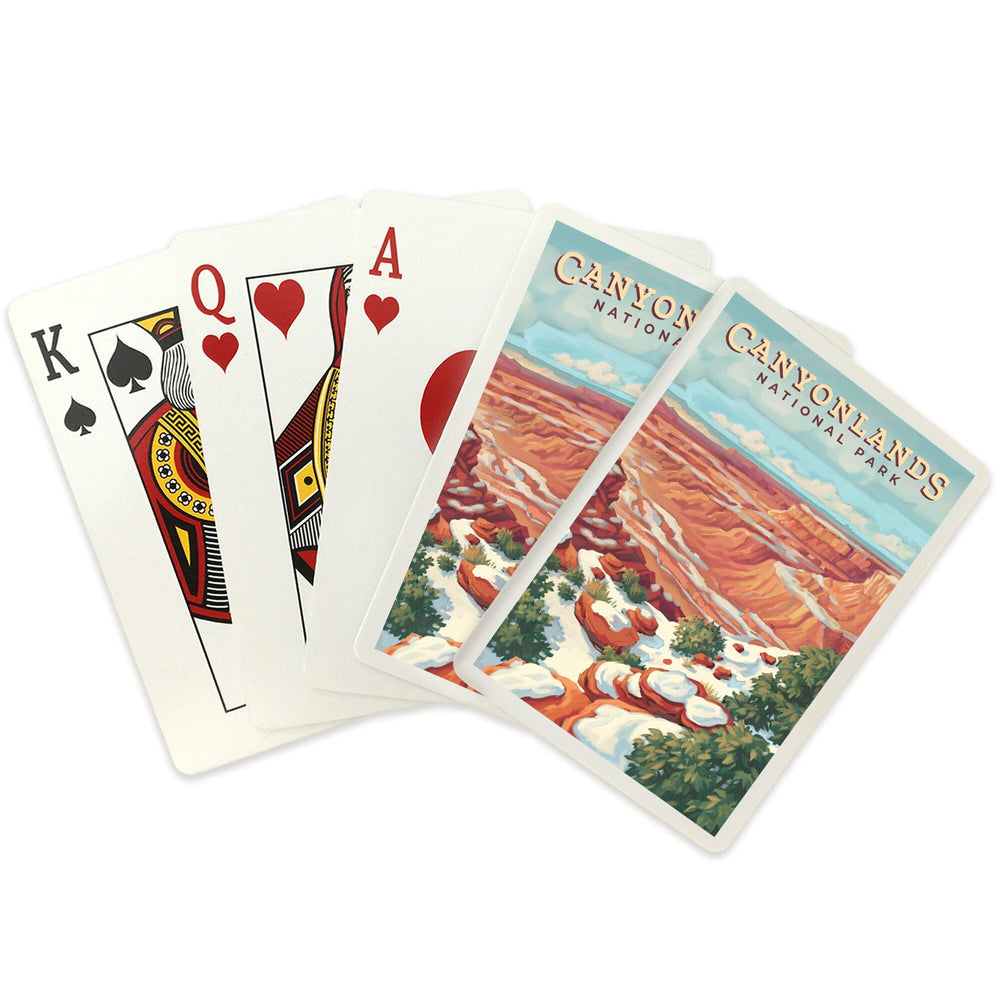 Playing Cards, Canyonlands National Park, Utah, Oil Painting, 52 Card Deck with Jokers in Box, Unique Art Cards Lantern Press 