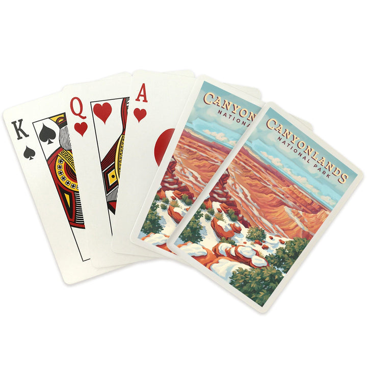 Playing Cards, Canyonlands National Park, Utah, Oil Painting, 52 Card Deck with Jokers in Box, Unique Art Cards Lantern Press 