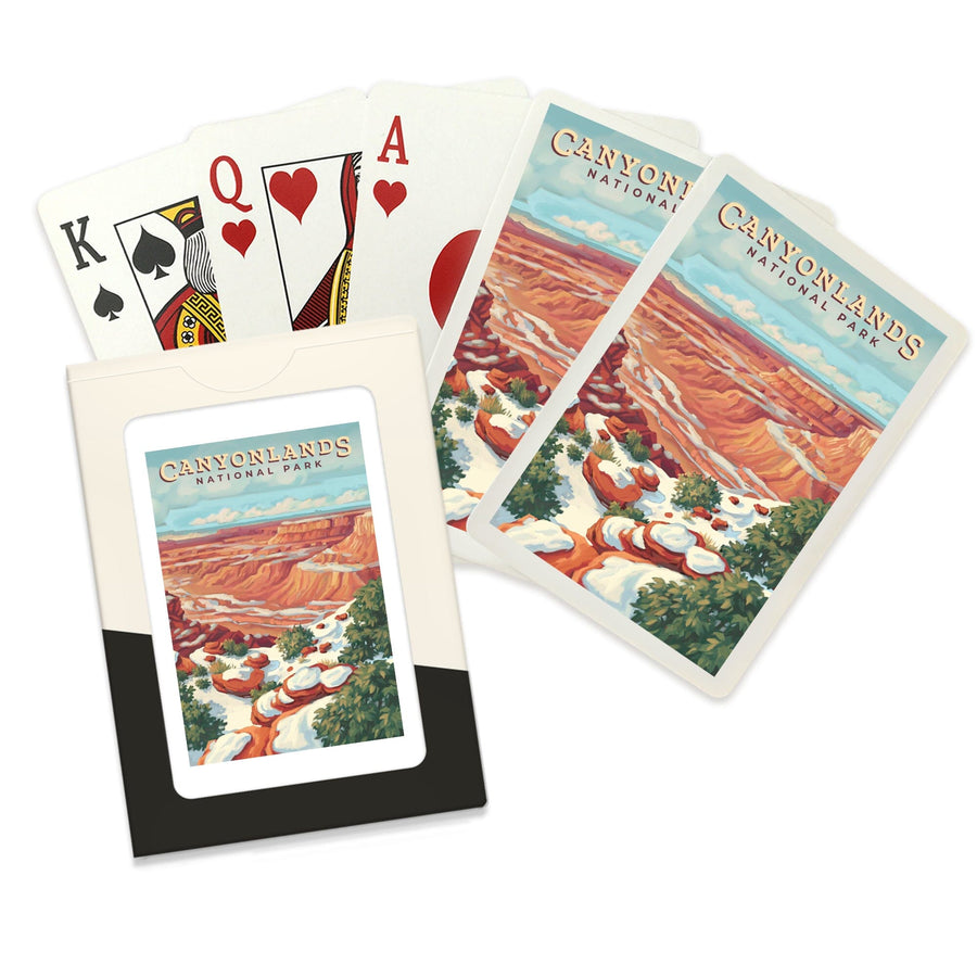 Playing Cards, Canyonlands National Park, Utah, Oil Painting, 52 Card Deck with Jokers in Box, Unique Art Cards Lantern Press 