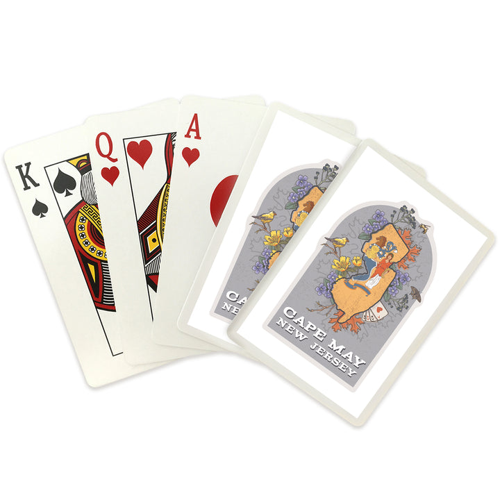 Playing Cards, Cape May, New Jersey, State Treasure Trove, State Series, 52 Card Deck with Jokers in Box, Unique Art Cards Lantern Press 