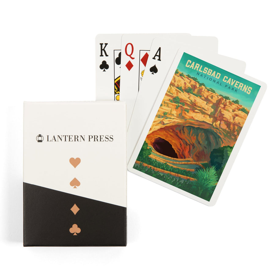Playing Cards, Carlsbad Caverns National Park, Oil Painting, 52 Card Deck with Jokers in Box, Unique Art Cards Lantern Press 