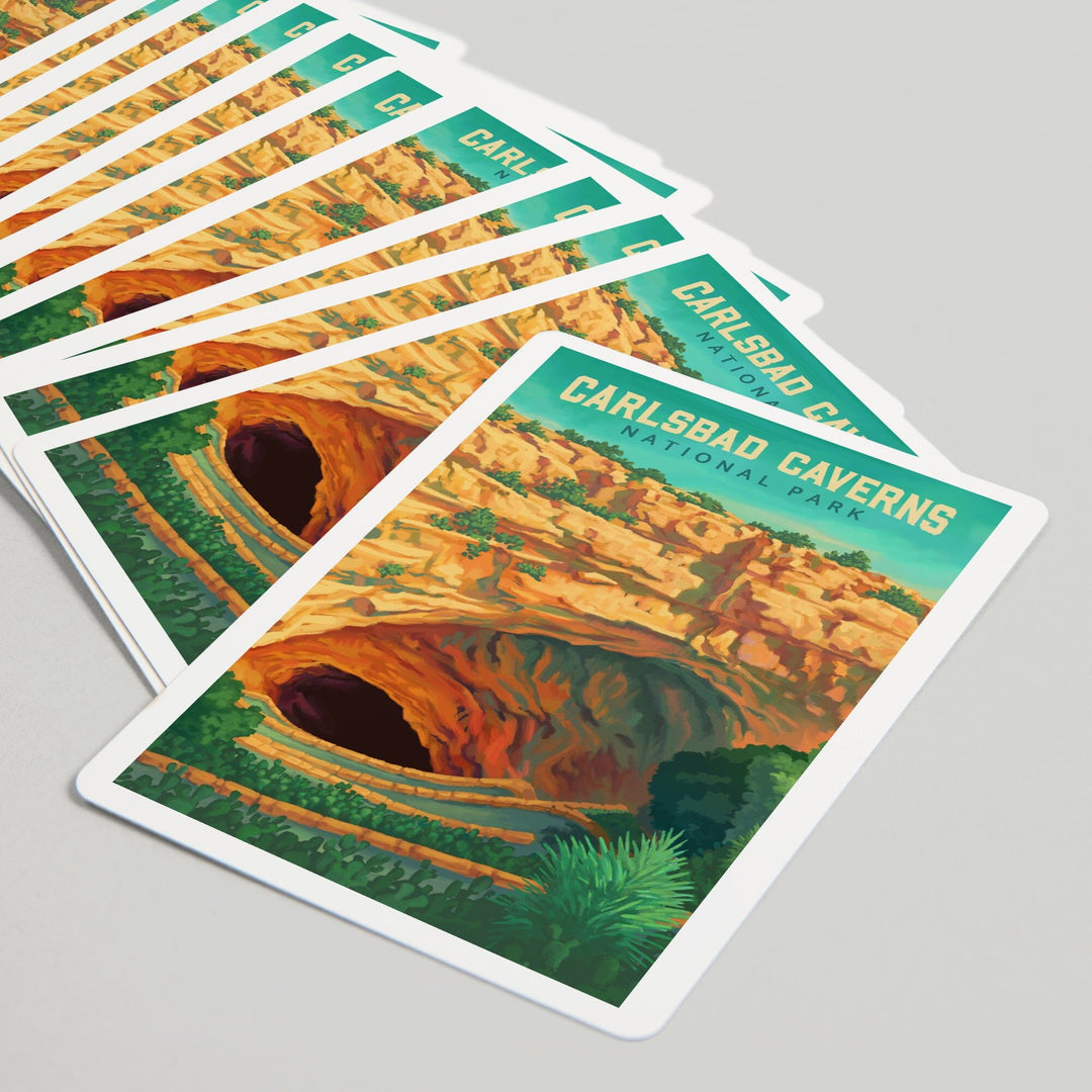 Playing Cards, Carlsbad Caverns National Park, Oil Painting, 52 Card Deck with Jokers in Box, Unique Art Cards Lantern Press 