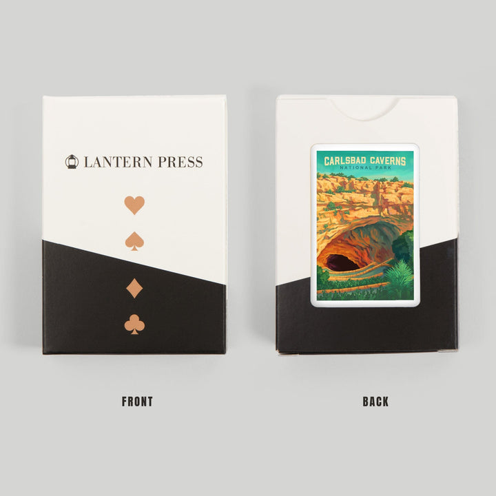 Playing Cards, Carlsbad Caverns National Park, Oil Painting, 52 Card Deck with Jokers in Box, Unique Art Cards Lantern Press 
