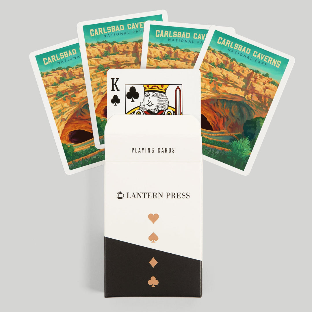 Playing Cards, Carlsbad Caverns National Park, Oil Painting, 52 Card Deck with Jokers in Box, Unique Art Cards Lantern Press 