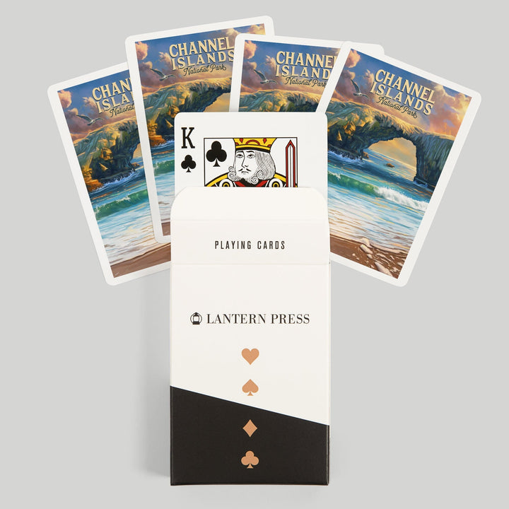 Playing Cards, Channel Islands National Park, California, Oil Painting, 52 Card Deck with Jokers in Box, Unique Art Cards Lantern Press 