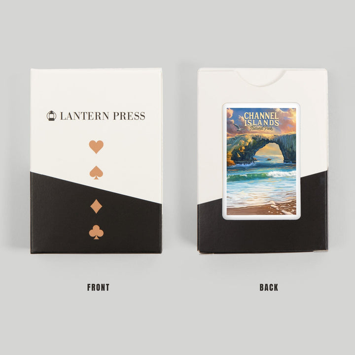 Playing Cards, Channel Islands National Park, California, Oil Painting, 52 Card Deck with Jokers in Box, Unique Art Cards Lantern Press 