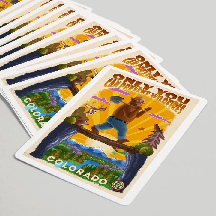 Playing Cards, Colorado, Smokey Bear and Friends, Only You, Mid-Century Inspired, Officially Licensed, 52 Card Deck with Jokers in Box, Unique Art Cards Lantern Press 