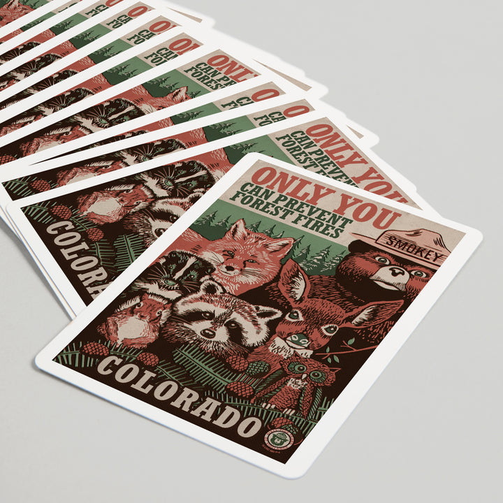Playing Cards, Colorado, Smokey Bear and Woodland Creatures, Officially Licensed, 52 Card Deck with Jokers in Box, Unique Art Cards Lantern Press 