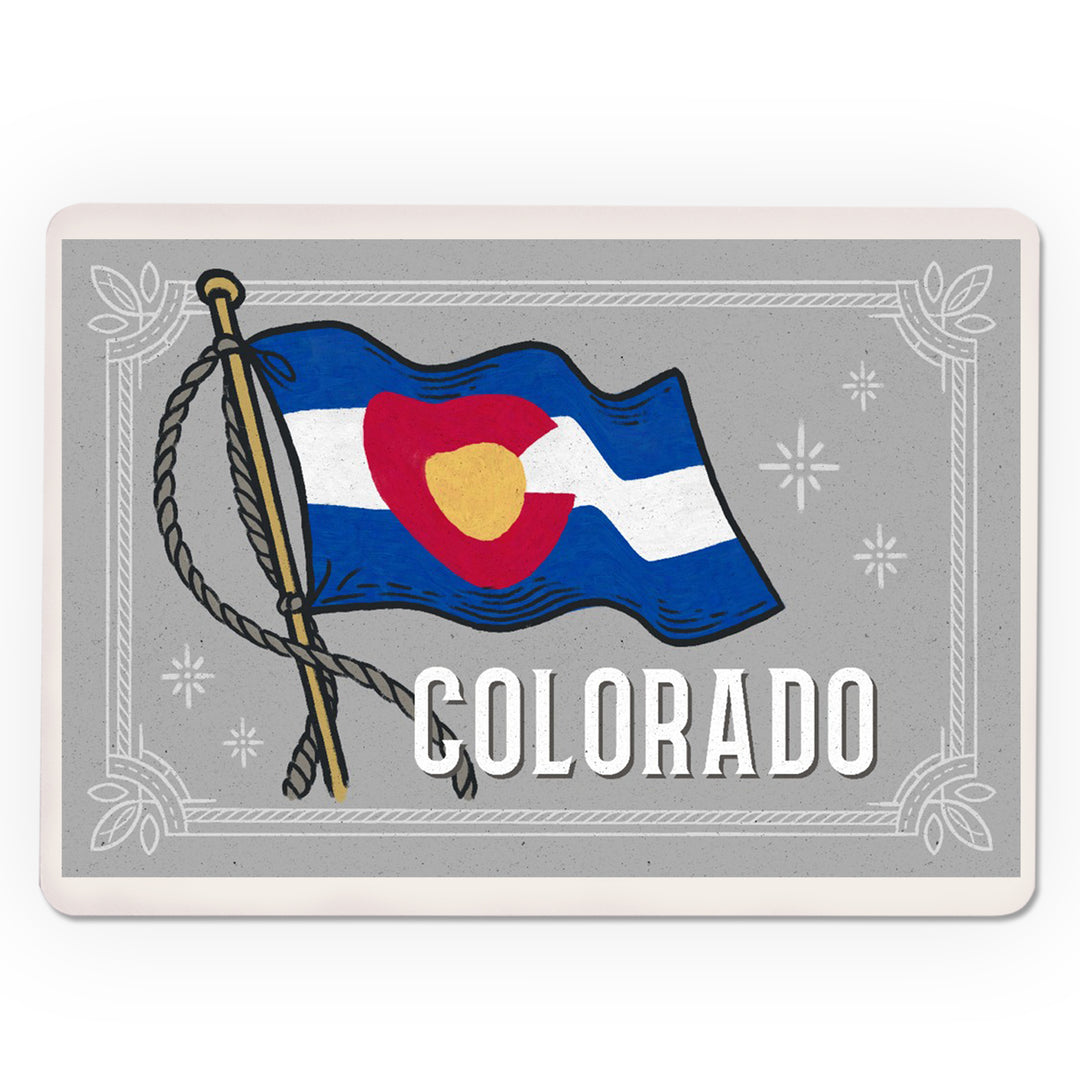 Playing Cards, Colorado, Waving State Flag, State Series, 52 Card Deck with Jokers in Box, Unique Art Cards Lantern Press 