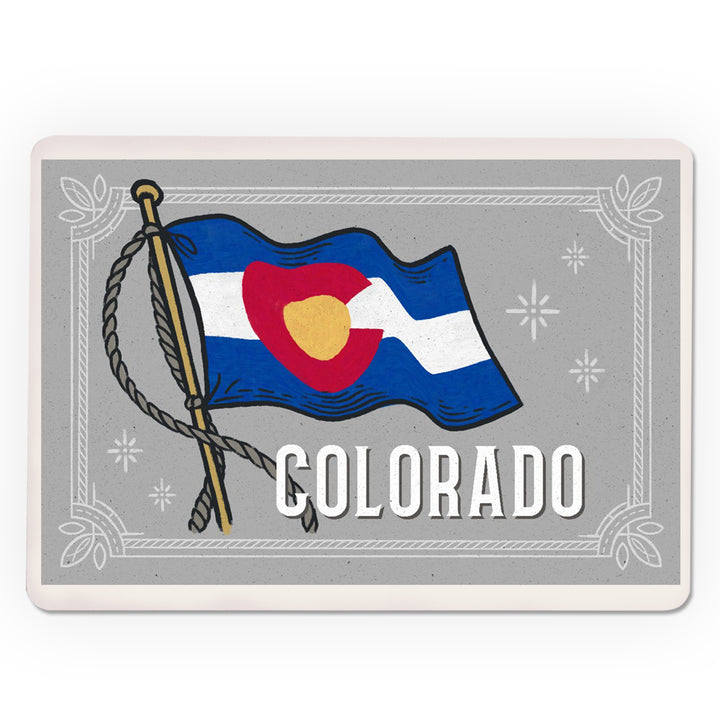Playing Cards, Colorado, Waving State Flag, State Series, 52 Card Deck with Jokers in Box, Unique Art Cards Lantern Press 