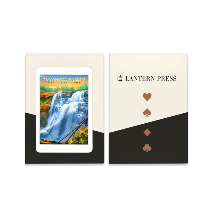 Playing Cards, Cuyahoga Valley National Park, Ohio, Oil Painting, 52 Card Deck with Jokers in Box, Unique Art Cards Lantern Press 