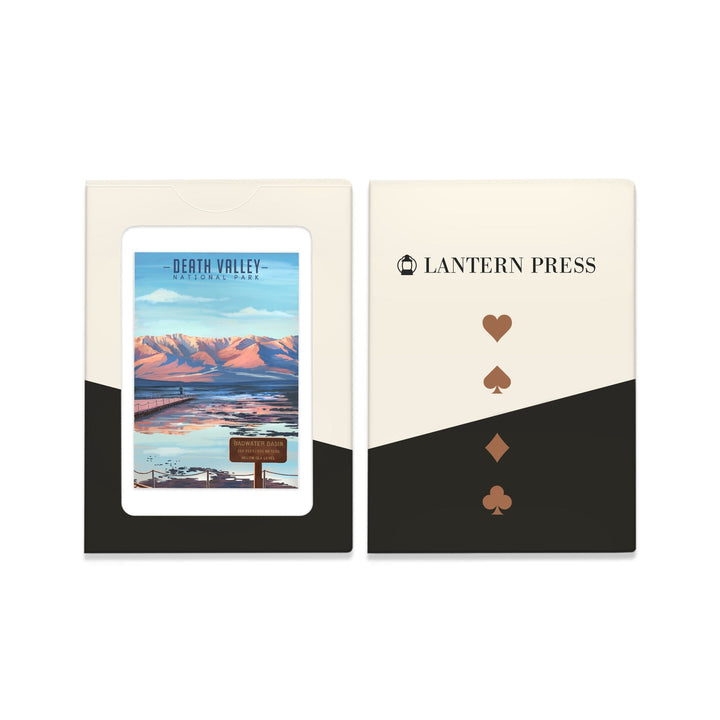 Playing Cards, Death Valley National Park, California, Badwater Basin, Oil Painting, 52 Card Deck with Jokers in Box, Unique Art Cards Lantern Press 