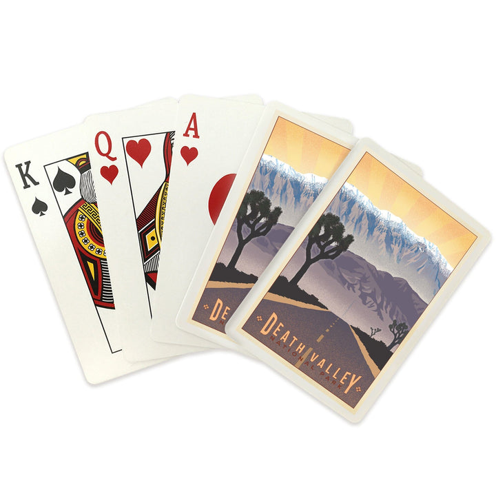 Playing Cards, Death Valley National Park, California, Lithograph, 52 Card Deck with Jokers in Box, Unique Art Cards Lantern Press 