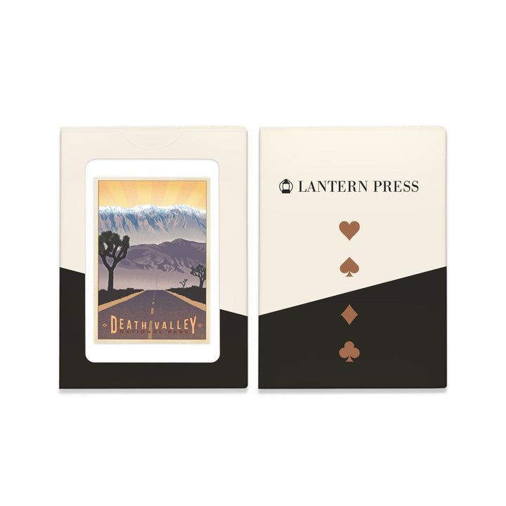 Playing Cards, Death Valley National Park, California, Lithograph, 52 Card Deck with Jokers in Box, Unique Art Cards Lantern Press 