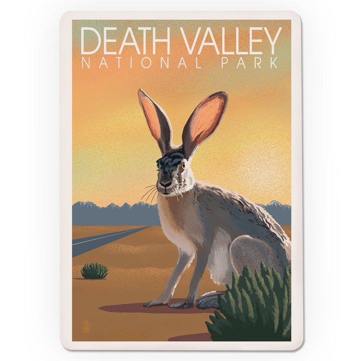 Playing Cards, Death Valley National Park, California, Lithograph, Jackrabbit, 52 Card Deck with Jokers in Box, Unique Art Cards Lantern Press 