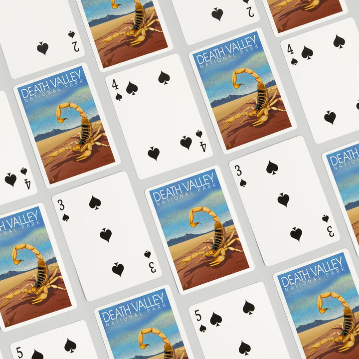 Playing Cards, Death Valley National Park, California, Lithograph, Scorpion, 52 Card Deck with Jokers in Box, Unique Art Cards Lantern Press 