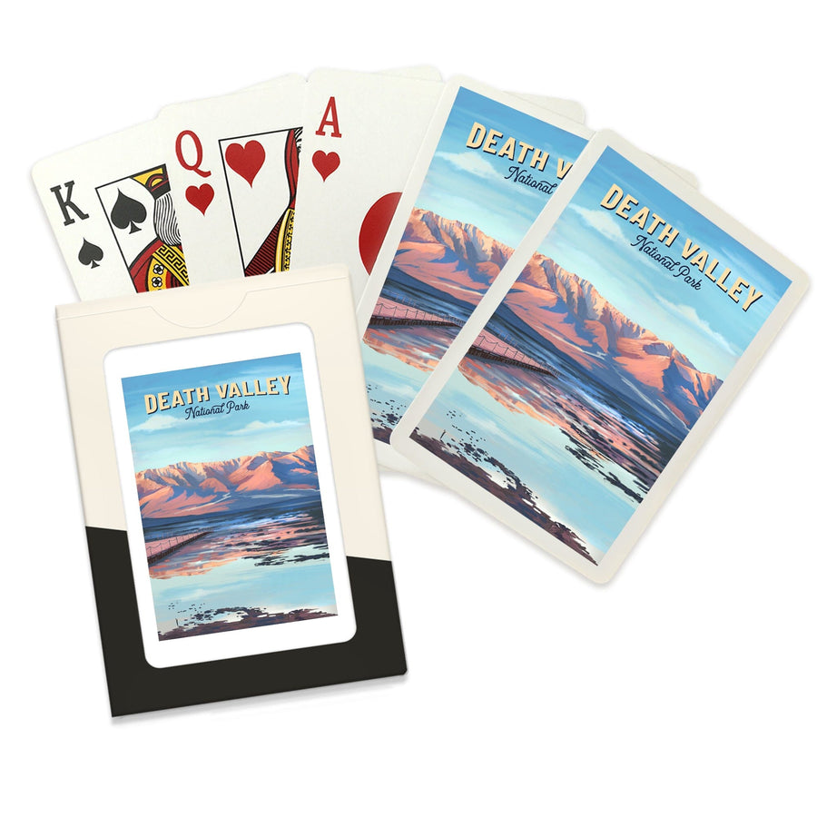 Playing Cards, Death Valley National Park, California, Oil Painting, 52 Card Deck with Jokers in Box, Unique Art Cards Lantern Press 