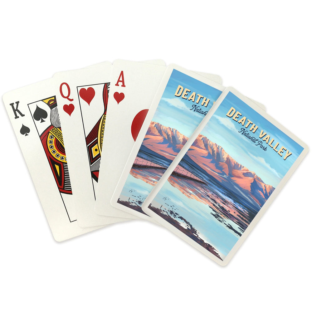 Playing Cards, Death Valley National Park, California, Oil Painting, 52 Card Deck with Jokers in Box, Unique Art Cards Lantern Press 