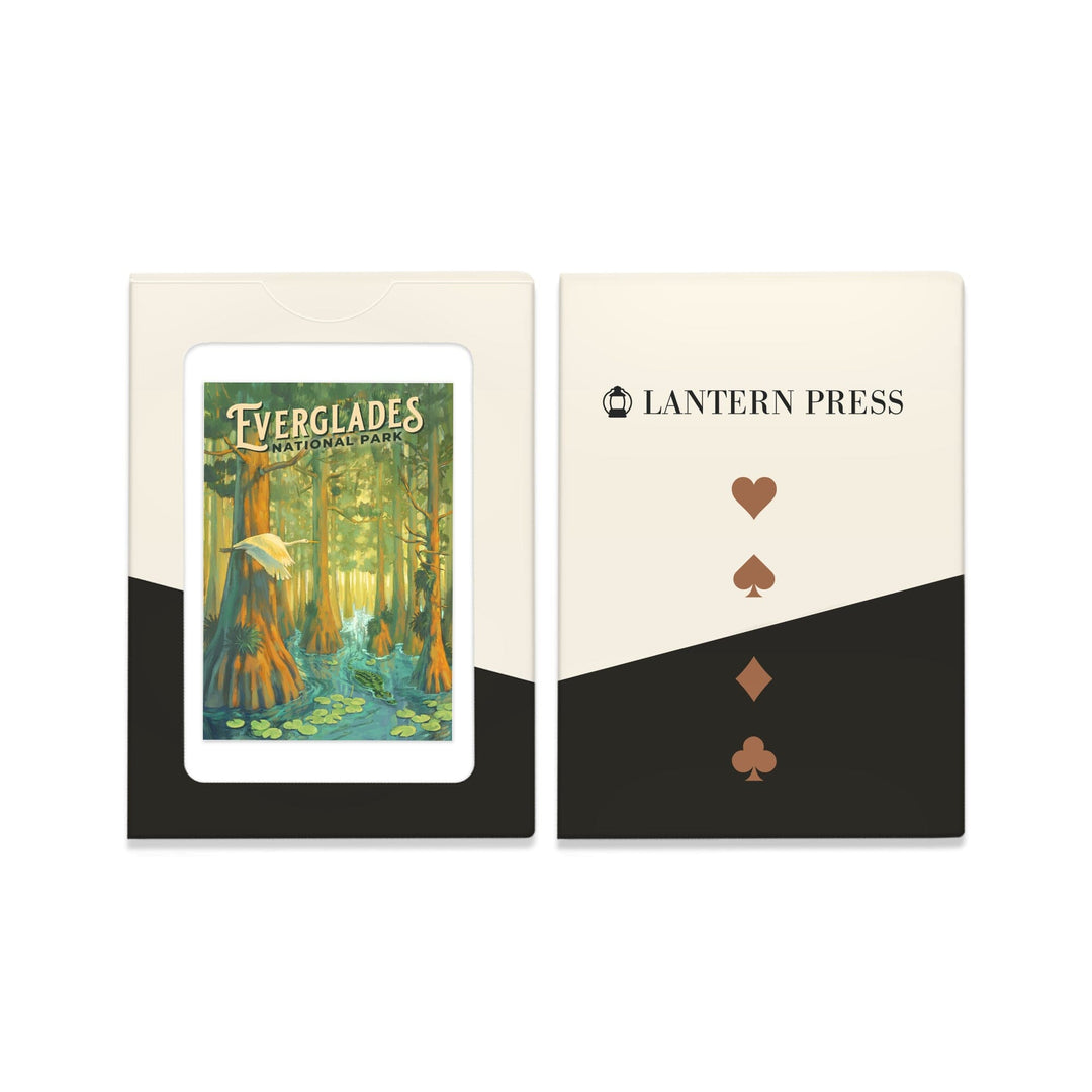 Playing Cards, Everglades National Park, Florida, Oil Painting, 52 Card Deck with Jokers in Box, Unique Art Cards Lantern Press 