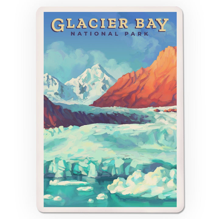 Playing Cards, Glacier Bay National Park, Alaska, Oil Painting, 52 Card Deck with Jokers in Box, Unique Art Cards Lantern Press 