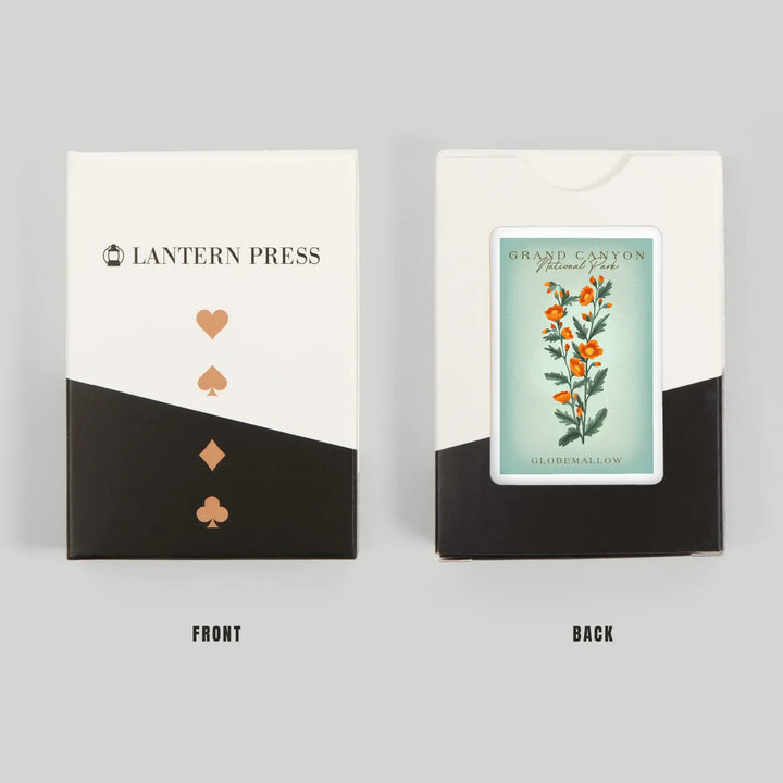 Playing Cards, Grand Canyon National Park, Arizona, Globemallow, Vintage Flora, 52 Card Deck with Jokers in Box, Unique Art Cards Lantern Press 