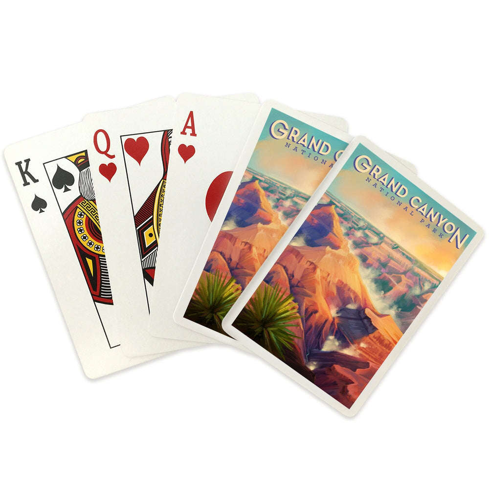 Playing Cards, Grand Canyon National Park, Arizona, Oil Painting, 52 Card Deck with Jokers in Box, Unique Art Cards Lantern Press 