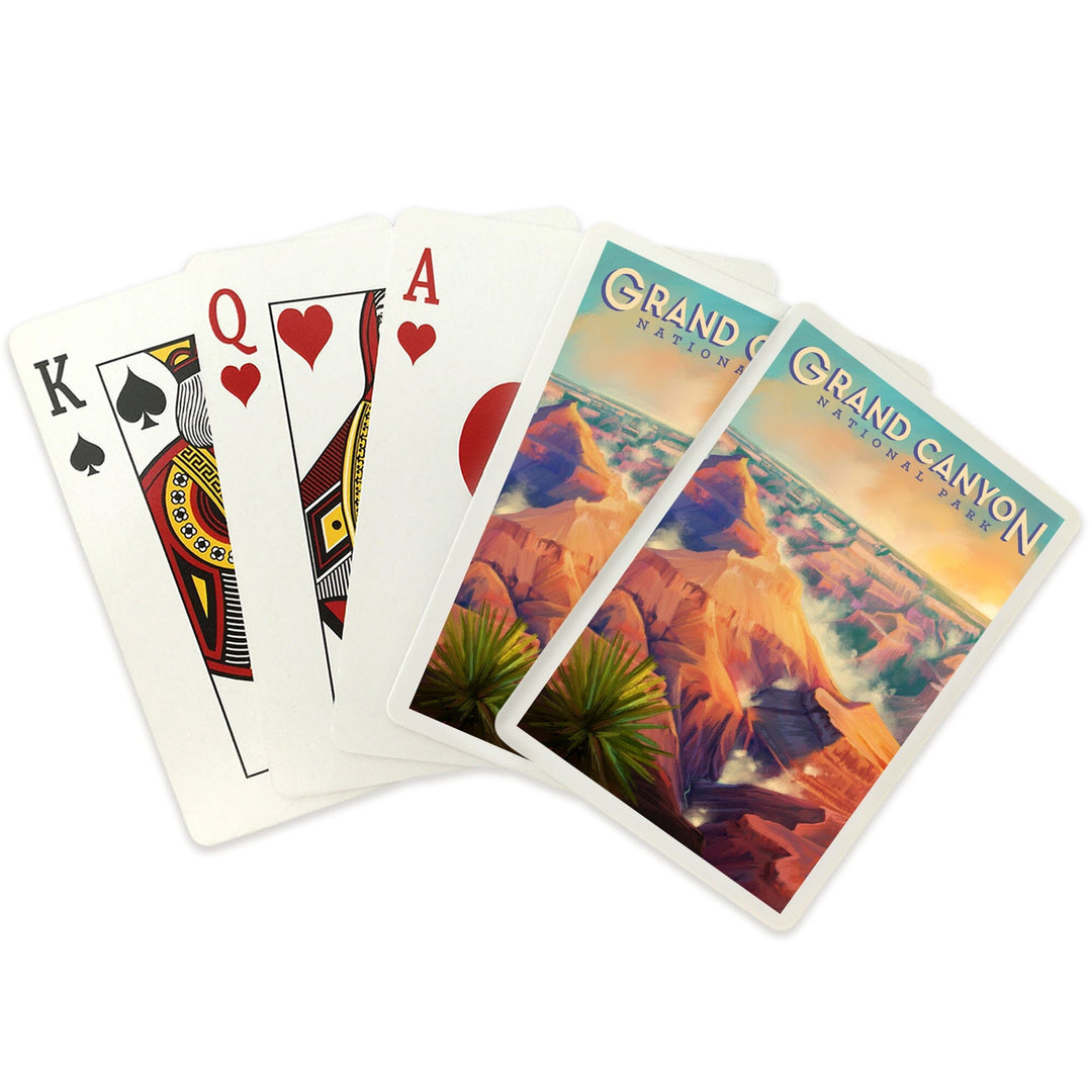 Playing Cards, Grand Canyon National Park, Arizona, Oil Painting, 52 Card Deck with Jokers in Box, Unique Art Cards Lantern Press 