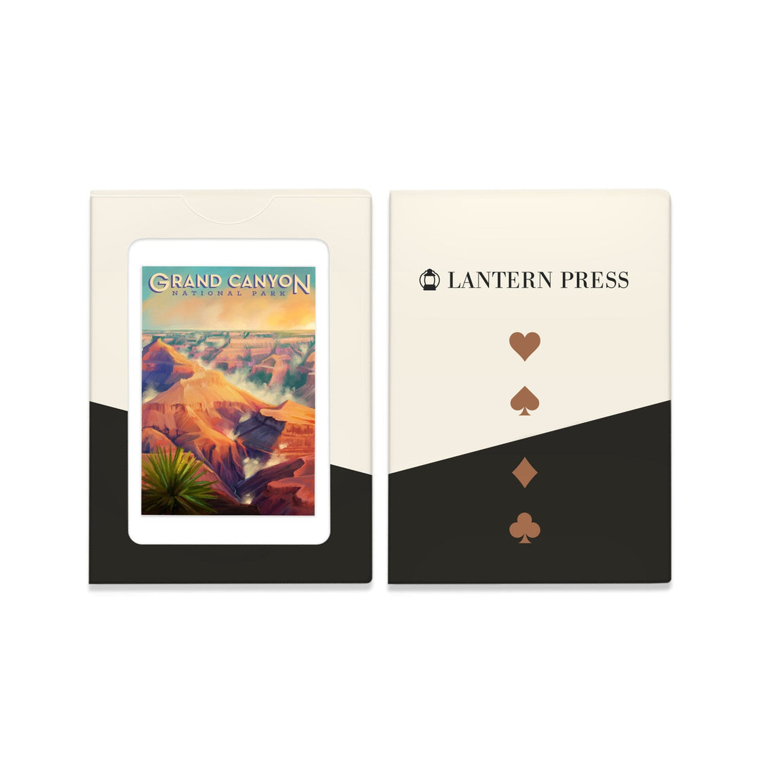 Playing Cards, Grand Canyon National Park, Arizona, Oil Painting, 52 Card Deck with Jokers in Box, Unique Art Cards Lantern Press 