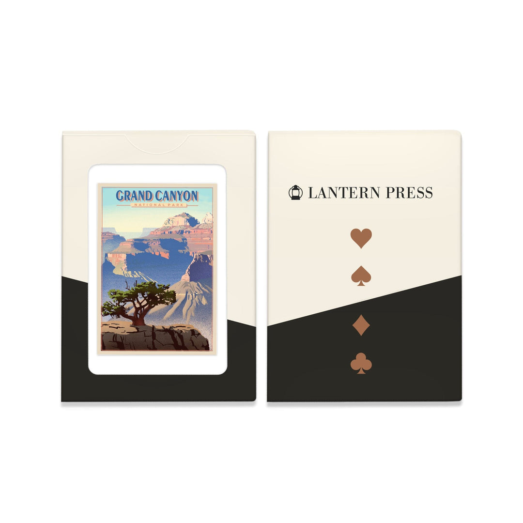 Playing Cards, Grand Canyon National Park, Lithograph, 52 Card Deck with Jokers in Box, Unique Art Cards Lantern Press 