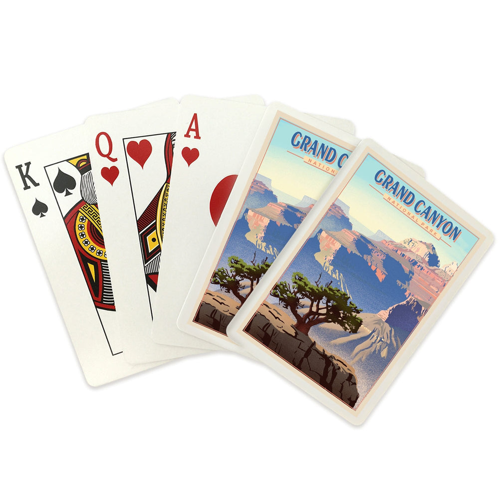 Playing Cards, Grand Canyon National Park, Lithograph, 52 Card Deck with Jokers in Box, Unique Art Cards Lantern Press 