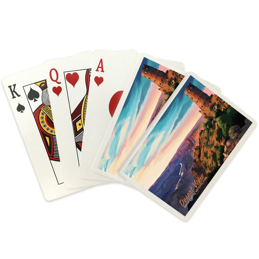 Playing Cards, Grand Canyon National Park, Watchtower, Oil Painting, 52 Card Deck with Jokers in Box, Unique Art Cards Lantern Press 