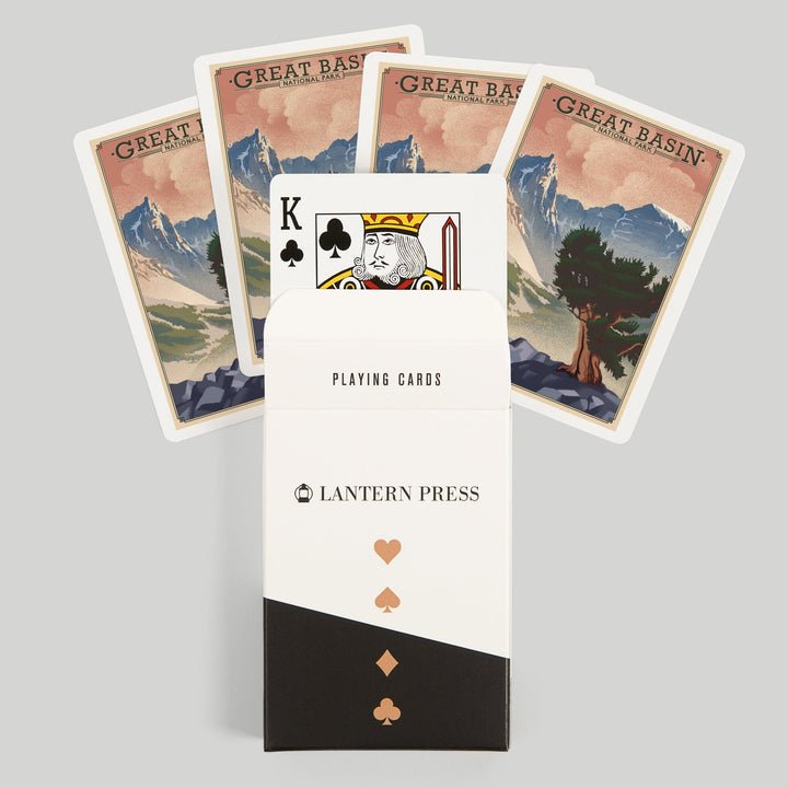 Playing Cards, Great Basin National Park, Nevada, Lithograph National Park Series, 52 Card Deck with Jokers in Box, Unique Art Cards Lantern Press 