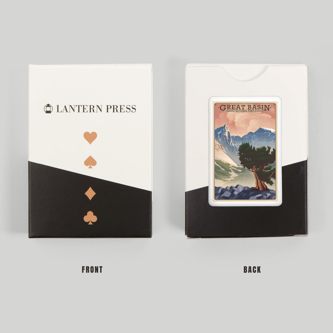 Playing Cards, Great Basin National Park, Nevada, Lithograph National Park Series, 52 Card Deck with Jokers in Box, Unique Art Cards Lantern Press 