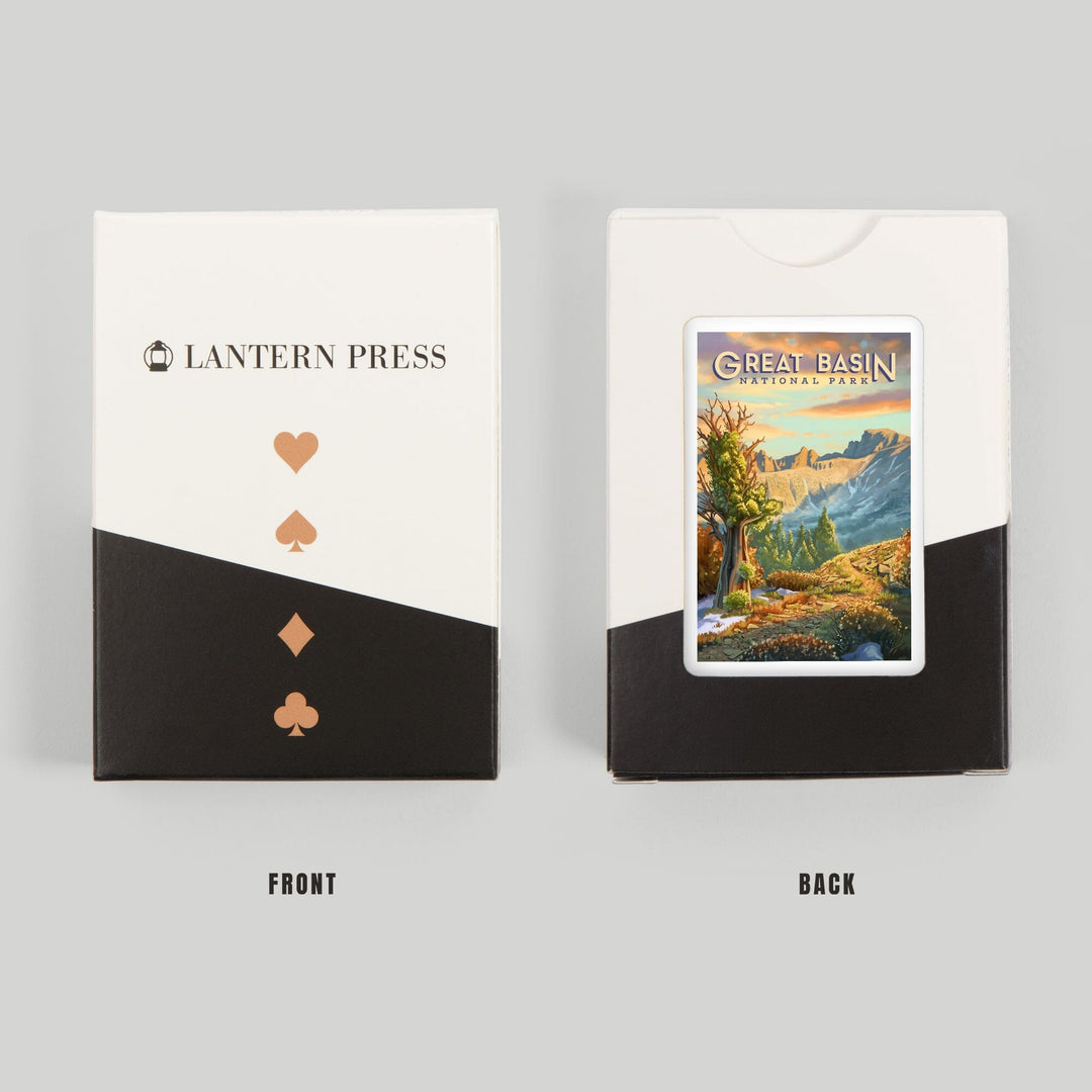 Playing Cards, Great Basin National Park, Nevada, Oil Painting, 52 Card Deck with Jokers in Box, Unique Art Cards Lantern Press 